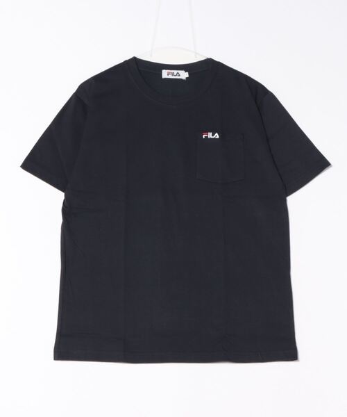 FILA（フィラ）の「【FILA】綿ポケ付きワンポイント刺繍Tシャツ/メンズ/レディース（Tシャツ/カットソー・メンズ・ブラック/ベージュ/ネイビー/ブルー/ホワイト・L/M/LL）」の4枚目の写真