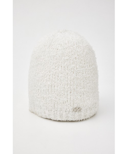 SLY（スライ）の「FANCY YARN BEANIE ファンシーヤン ビーニー（ニットキャップ/ビーニー・レディース・オフホワイト/ブラック/グレー・FREE）」の6枚目の写真
