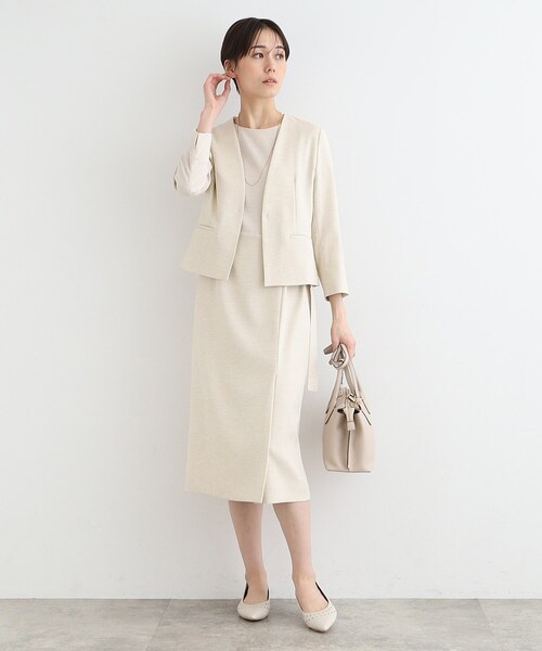 INDIVI（インディヴィ）の「◇【洗える／UVケア／SETUP可能】麻調