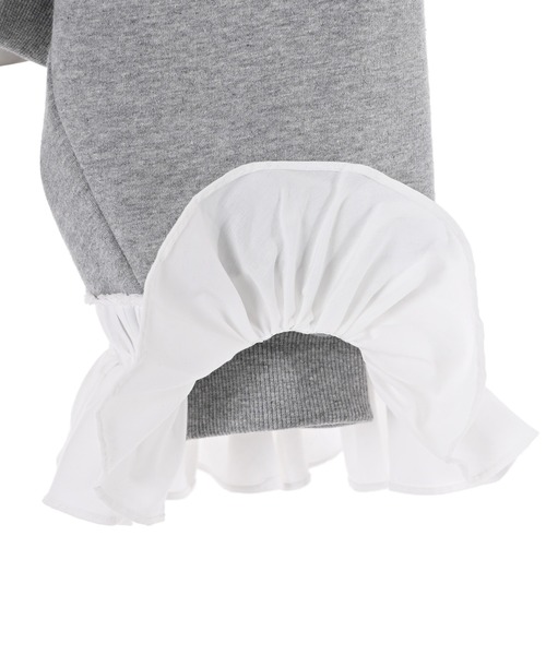 Narcissus(ナルシス)の「【Narcissus】フリルドッキングスウェット(スウェット・レディース・グレー/ネイビー・FREE)」の4枚目の写真