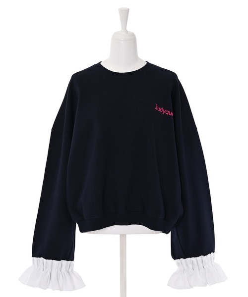 Narcissus(ナルシス)の「【Narcissus】フリルドッキングスウェット(スウェット・レディース・グレー/ネイビー・FREE)」の5枚目の写真