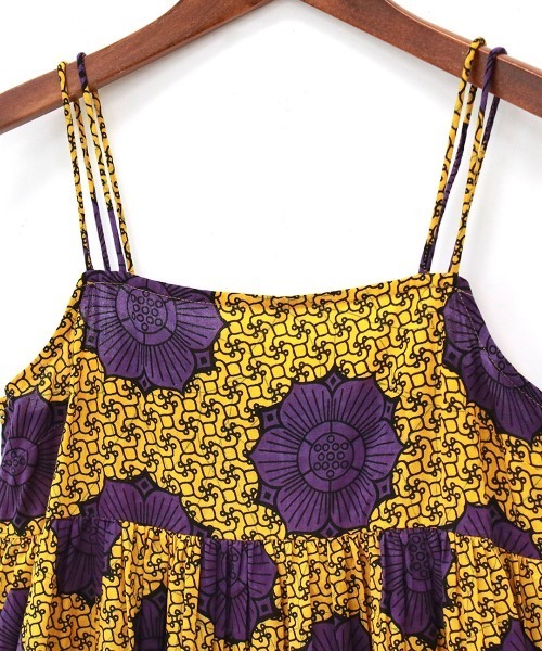 チチカカ（チチカカ）の「Shanti Shanti アフリカンプレーンキャミソール（キャミソール・レディース・ブルー/イエロー/オレンジ・FREE）」の15枚目の写真