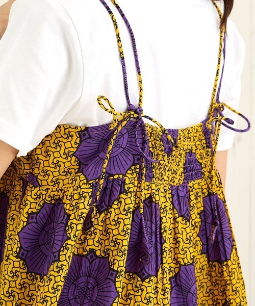 チチカカ（チチカカ）の「Shanti Shanti アフリカンプレーンキャミソール（キャミソール・レディース・ブルー/イエロー/オレンジ・FREE）」の13枚目の写真