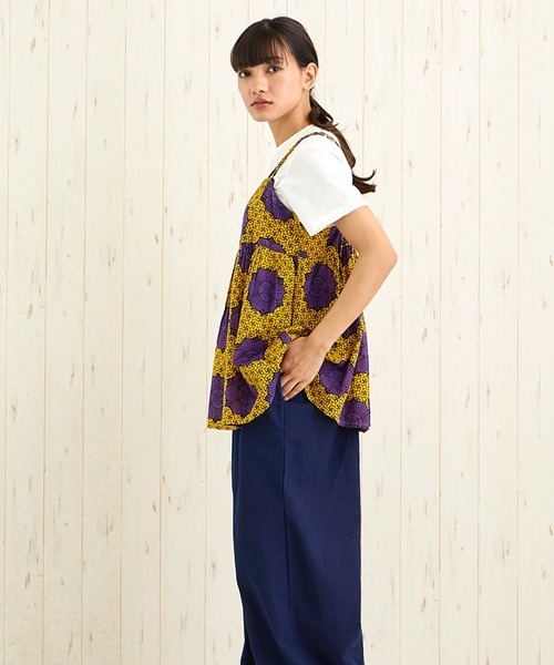 チチカカ（チチカカ）の「Shanti Shanti アフリカンプレーンキャミソール（キャミソール・レディース・ブルー/イエロー/オレンジ・FREE）」の10枚目の写真