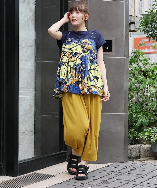 チチカカ（チチカカ）の「Shanti Shanti アフリカンプレーンキャミソール（キャミソール・レディース・ブルー/イエロー/オレンジ・FREE）」の19枚目の写真