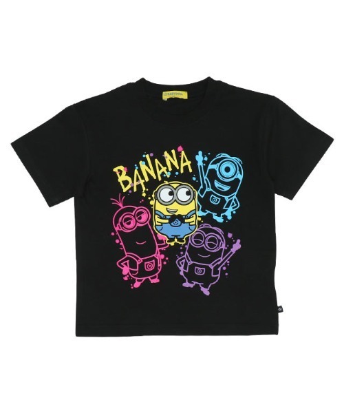 MINIONS(ミニオンズ)の「親子お揃い ミニオン ラクガキネオンTシャツ 9295K(Tシャツ/カットソー・キッズ・ブラック・120cm/110cm/100cm/140cm/130cm)」の15枚目の写真