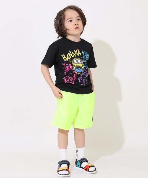 MINIONS(ミニオンズ)の「親子お揃い ミニオン ラクガキネオンTシャツ 9295K(Tシャツ/カットソー・キッズ・ブラック・120cm/110cm/100cm/140cm/130cm)」の5枚目の写真