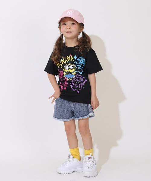 MINIONS(ミニオンズ)の「親子お揃い ミニオン ラクガキネオンTシャツ 9295K(Tシャツ/カットソー・キッズ・ブラック・120cm/110cm/100cm/140cm/130cm)」の10枚目の写真