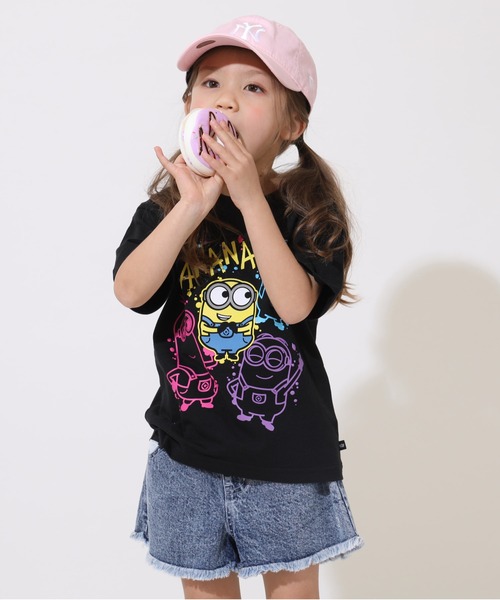 MINIONS(ミニオンズ)の「親子お揃い ミニオン ラクガキネオンTシャツ 9295K(Tシャツ/カットソー・キッズ・ブラック・120cm/110cm/100cm/140cm/130cm)」の9枚目の写真