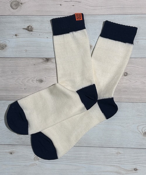 UNIVERSAL OVERALL（ユニバーサルオーバーオール）の「UNIVERSAL OVERALL　ユニバーサルオーバール　メンズクルーソックス（ソックス/靴下・メンズ・グリーン/ホワイト/レッド/グリーン系/パープル/オレンジ/イエロー/オレンジ系1/ネイビー/ベージュ/ブルー/パープル系/ブラック系/レッド系/ブルー系2/グレー/ブラック/ブルー系3/ライム/グレー系1/ブラック系1/ダークネイビー/グリーン系2/ブラック系3/パープル系1/イエロー系1/オレンジ系2/オレンジ系3/ダークブルー/オレンジ系4/ブラック系2/グリーン系1/グリーン系3/ブルー系4/ホワイト系/ホワイト系2/サックスブルー/レッド系1/ネイビー系1・25-27/25-27CM/25～27cm）」の21枚目の写真