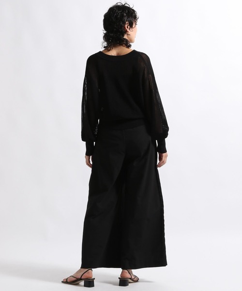 STERNBERG(スタンバーグ)の「STERNBERG/カラミサテンワイドパンツ/991259(スラックス・レディース・ブラック・MEDIUM/LARGE)」の11枚目の写真