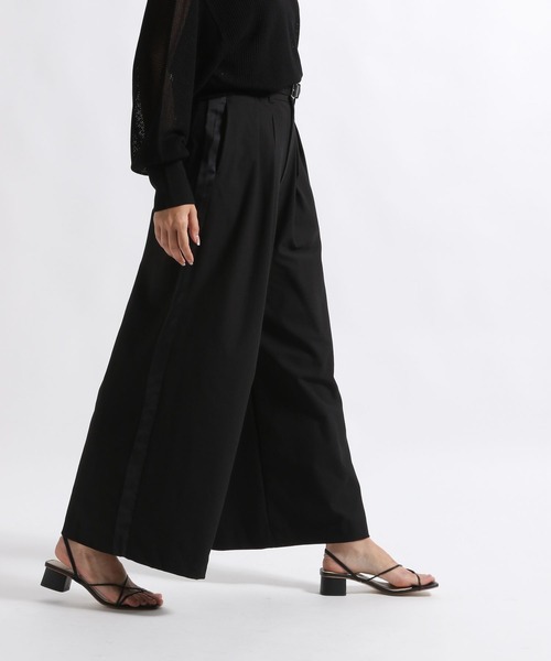 STERNBERG(スタンバーグ)の「STERNBERG/カラミサテンワイドパンツ/991259(スラックス・レディース・ブラック・MEDIUM/LARGE)」の13枚目の写真