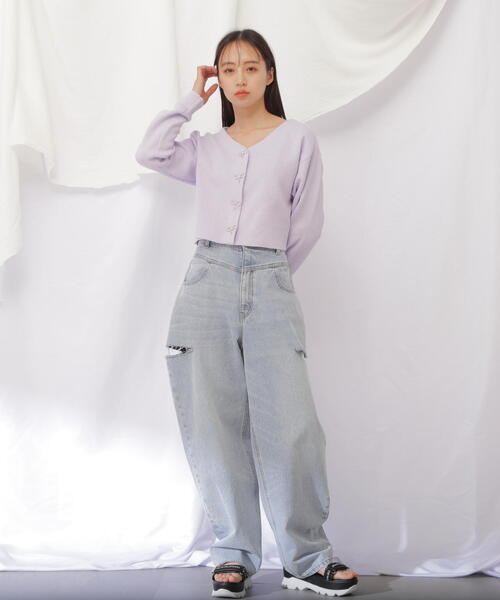 美品 JILLbyJILLSTUART リボンビジューショートカーディガン2 楽天市場】リボンビジューショートカーディガン JILL by JILL