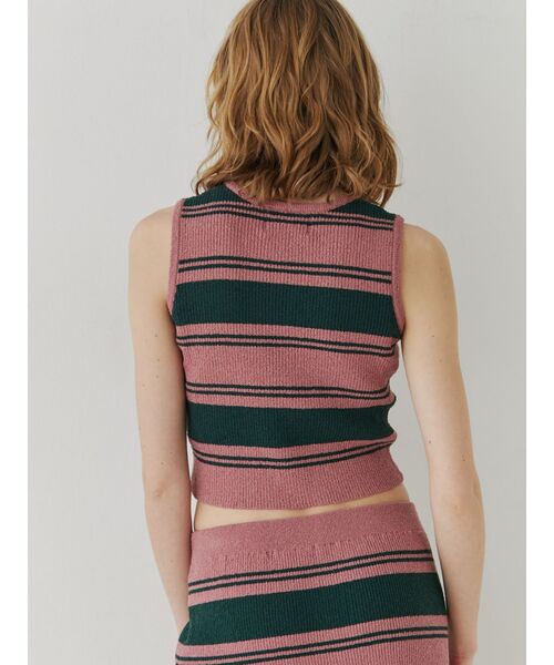 jouetie（ジュエティ）の「サマーニットタンク【セットアップ対応】（タンクトップ・レディース・ブラック/ピンク/イエロー/ブルー・MEDIUM）」の11枚目の写真