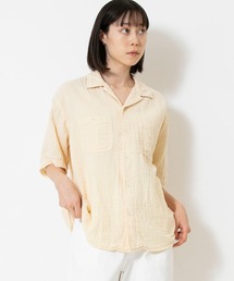 DENIM DELIGHT DAYS （デニム デライト デイズ）の「【DENIM DELIGHT DAYS】ガーゼオープンカラーショートスリーブシャツ（シャツ/ブラウス）」