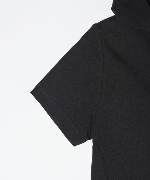 X-girl（エックスガール）の「HALF ZIP HOODED LONG DRESS（ワンピース・レディース・ブラック/オリーブ/ライトパープル・S/M）」の14枚目の写真