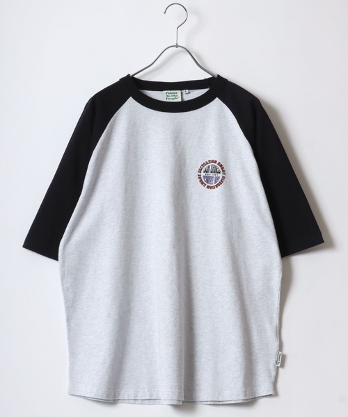 POWER TO THE PEOPLE（パワートゥーザピープル）の「POWER TO THE PEOPLE /パワートゥザピープル レコードプレーヤー ヒッピー ヴィンテージライク バックプリント オーバーサイズ ラグラン半袖Tシャツ レディース メンズ（Tシャツ/カットソー・レディース・ホワイト系その他/グレー系その他2/ベージュ系その他2/グレー系その他/ベージュ系その他・LL/M/L）」の14枚目の写真