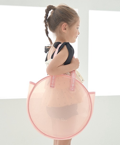Lycee mine（リセマイン）の「【SWIM】キラキララメクリアバッグ（スイムグッズ・キッズ・アイボリー/マルチ/ミント/ピンク・フリー）」の4枚目の写真