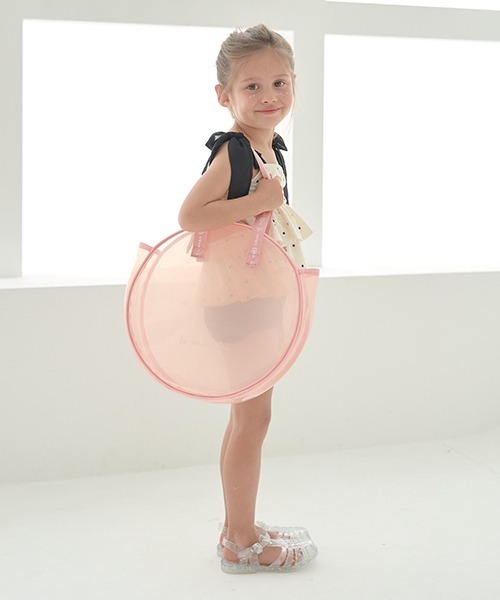 Lycee mine（リセマイン）の「【SWIM】キラキララメクリアバッグ（スイムグッズ・キッズ・アイボリー/マルチ/ミント/ピンク・フリー）」の5枚目の写真