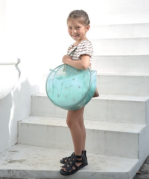 Lycee mine（リセマイン）の「【SWIM】キラキララメクリアバッグ（スイムグッズ・キッズ・アイボリー/マルチ/ミント/ピンク・フリー）」の9枚目の写真