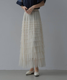 ティアードフリルタイトスカート