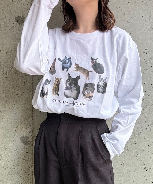 【完売品】coshunie ロングTシャツ KOEISTORE トップス レディース tシャツ 長袖 カットソー 白