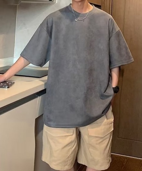 B.R.U（ブル）の「【ヴィンテージライク】ピグメント加工半袖Ｔシャツ（Tシャツ/カットソー・メンズ・ブラック/グレー/ピンク/パープル/ブルー/ブラック系その他・FREE）」の19枚目の写真