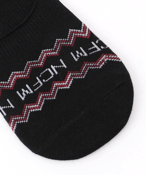 NICOLE CLUB FOR MEN（ニコルクラブフォーメン）の「ロゴ×ラインシューズインソックス（ソックス/靴下・メンズ・ネイビー/オフホワイト/ブラック・FREE）」の4枚目の写真
