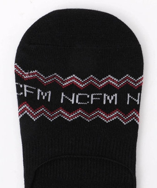 NICOLE CLUB FOR MEN（ニコルクラブフォーメン）の「ロゴ×ラインシューズインソックス（ソックス/靴下・メンズ・ネイビー/オフホワイト/ブラック・FREE）」の5枚目の写真