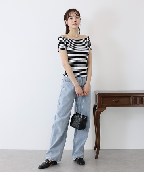 MUSINSA | MA JOURNEE Border Shirt_Sky Blue
