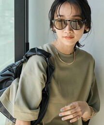 coen | ケース付きファッションカラーグラス／ウェリントン(サングラス)