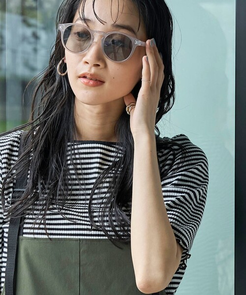 coen（コーエン）の「ケース付きファッションカラーグラス／ウェリントン（サングラス・レディース・ライトグレー/ベージュ/ブラック・FREE）」の11枚目の写真