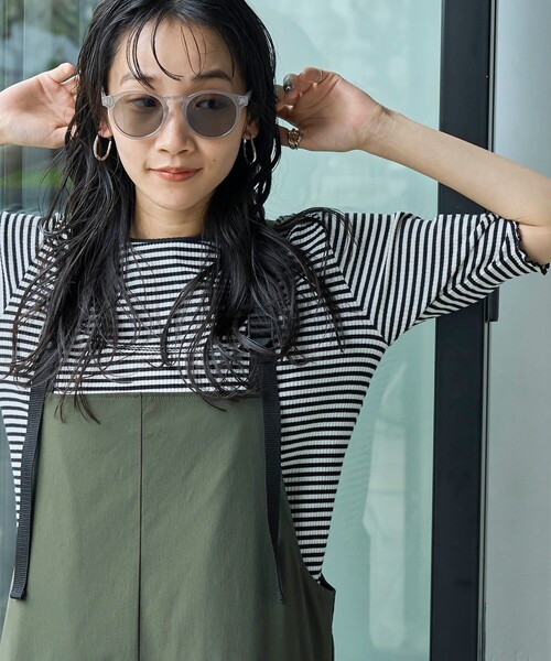 coen（コーエン）の「ケース付きファッションカラーグラス／ウェリントン（サングラス・レディース・ライトグレー/ベージュ/ブラック・FREE）」の10枚目の写真