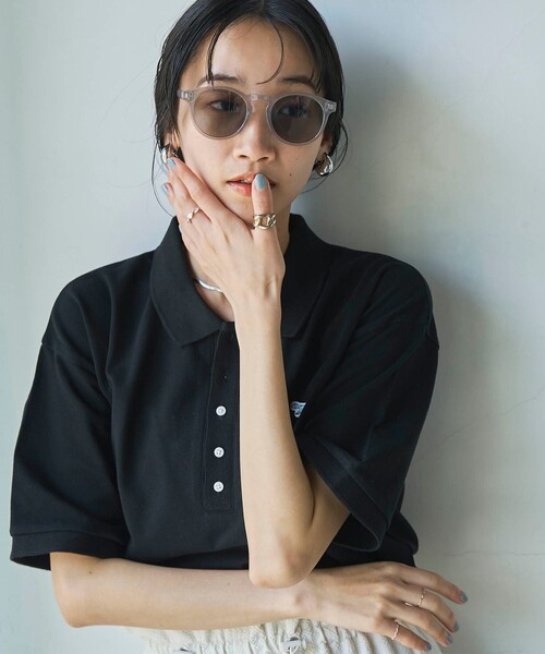 coen（コーエン）の「ケース付きファッションカラーグラス／ウェリントン（サングラス・レディース・ライトグレー/ベージュ/ブラック・FREE）」の7枚目の写真