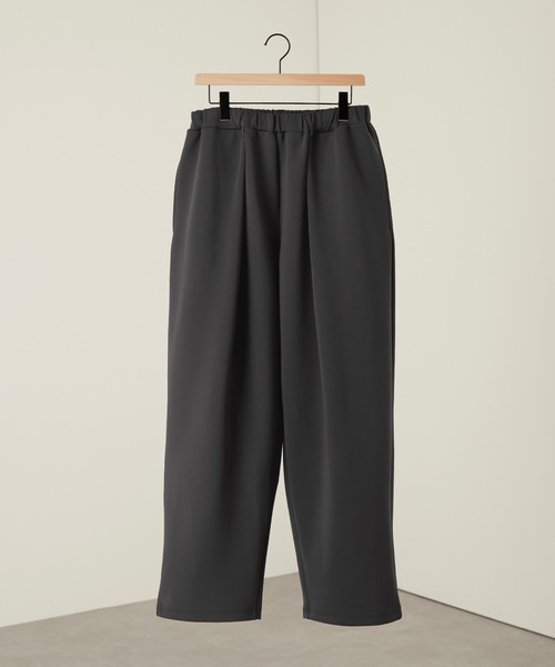 Alfred Alex(アルフレッドアレックス)の「【Alfred Alex】ダブルフェイスディープタック ハイウエストイージーパンツ(その他パンツ・メンズ・アイボリー/チャコール/ライトグレー/ブラック/グレー・L/M/S)」の12枚目の写真