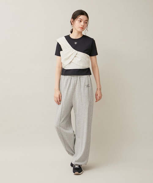 ROPE' PICNIC（ロペピクニック）の「ナイロンねじりビスチェ/セットアップ対応（ベスト・レディース・チャコールグレー/オフホワイト・38）」の7枚目の写真