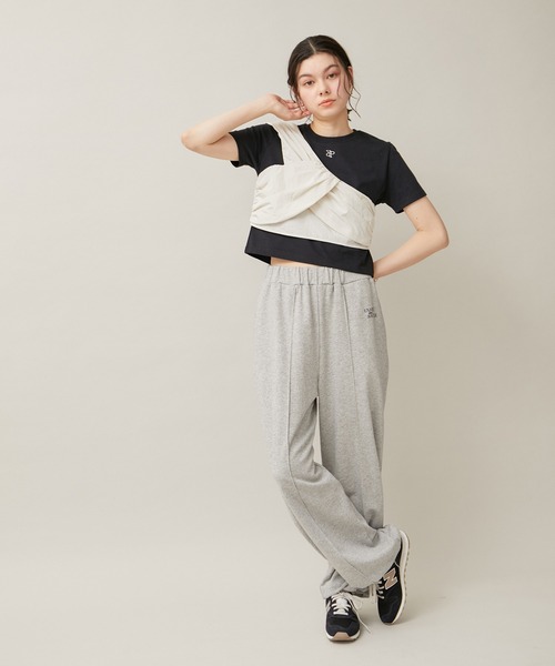 ROPE' PICNIC（ロペピクニック）の「ナイロンねじりビスチェ/セットアップ対応（ベスト・レディース・チャコールグレー/オフホワイト・38）」の8枚目の写真