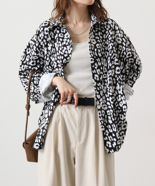 【セール】BIGシルエットプリントシャツ 長袖（シャツ/ブラウス）｜FUNALIVE（ファンアライブ）