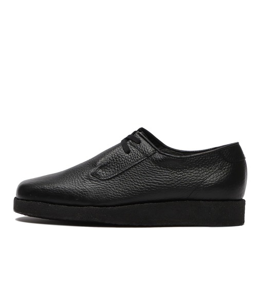 Padmore&Barnes(パドモア&バーンズ)の「PLAIN TOE LEATHER P500LEA(モカシン/デッキシューズ・メンズ・ブラック・8/10/9/7/6)」の1枚目の写真