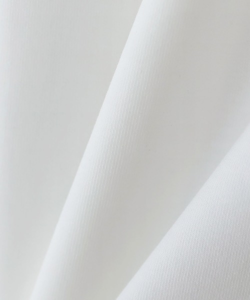 LILL(リル)の「ルーズシルエットコットンポンチドレープトラックハーフジップ半袖プルオーバー(Tシャツ/カットソー・メンズ・ホワイト/ブラック/ワイン/ライトグレー/ブルーグレー・S/M/L/XL)」の6枚目の写真