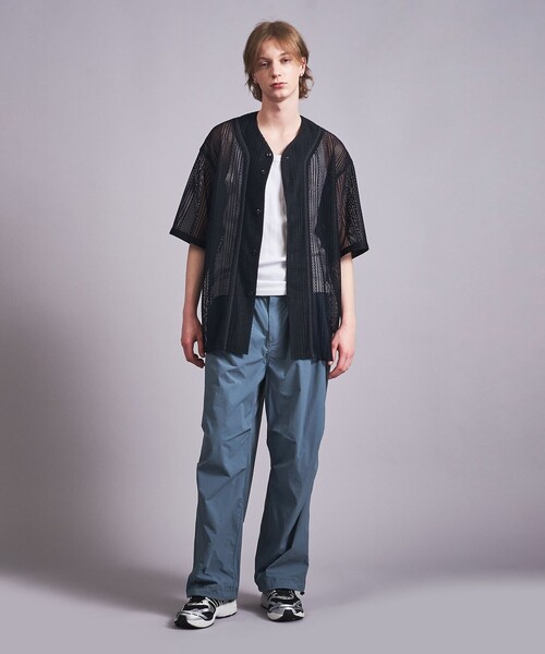 monkey time シアー ダブルラッセル ベースボール シャツ MONKEY TIME（モンキータイム）の「シアー ダブルラッセル ベース