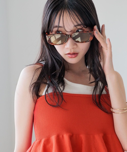 LOWRYS FARM（ローリーズファーム）の「ＧＬＡＳＳＥＳ３ 995329（サングラス・レディース・ブラック/ブラック系その他/ブラウン・FREE）」の5枚目の写真