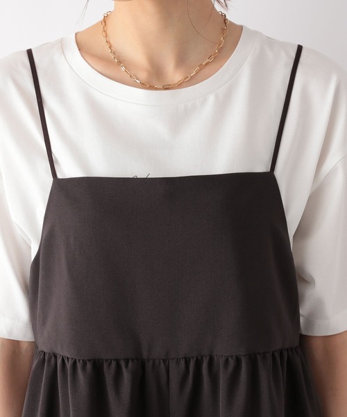 GLOBAL WORK(グローバルワーク)の「お手入れらくらくキャミサロペット/986444(サロペット/オーバーオール・レディース・ブラック/ブラウン・FREE)」の15枚目の写真