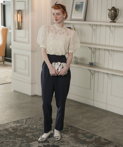 riri様 ドゥロワー パフスリーブシャツ ハリーポッター ワンポイントパフスリーブシャツブラウス