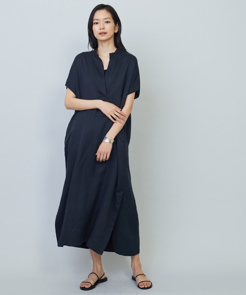 プルミエアロンディスモン★テンセルリネンカフタンワンピース 1er Arrondissement(プルミエアロンディスモン)の「テンセル