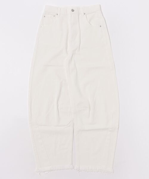 wee9s(ウィークス)の「curve denim / カーブデニム(デニムパンツ・レディース・アイボリー/ブラック・M/S)」の11枚目の写真