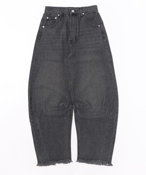 wee9s(ウィークス)の「curve denim / カーブデニム(デニムパンツ・レディース・アイボリー/ブラック・M/S)」の12枚目の写真