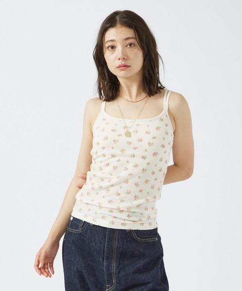 JEMORGAN/ジェーイーモーガン】花柄 カップ付キャミソール / TC