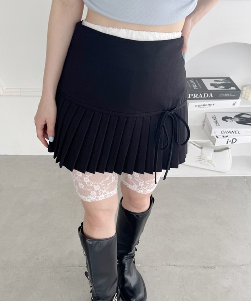 ❤カル【クヌースマーフ】✨美品　バックレース　ハイウエスト　パンツ　黒　F ❤カル様専用【クヌースマーフ】✨美品 バックレース ハイ