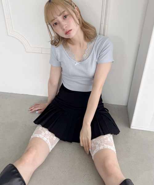最終値下げ★nodress バイカーショーツ　レース　パンツ セール】レースバイカーショーツ（その他パンツ）｜Loueme